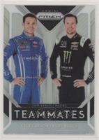 Kyle Larson, Kurt Busch