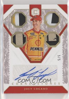 2020 Panini Chronicles - Cornerstones Materials Signatures - Holo Gold #CMS-JL - Joey Logano /5