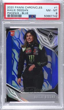 2020 Panini Chronicles - Phoenix - Blue #1 - Hailie Deegan /199 [PSA 8 NM‑MT]