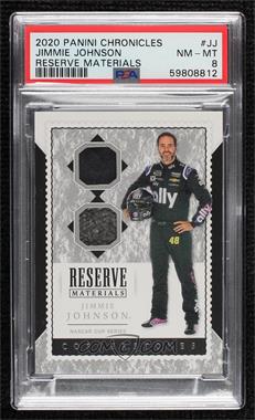 2020 Panini Chronicles - Reserve Materials #RM-JJ - Jimmie Johnson [PSA 8 NM‑MT]