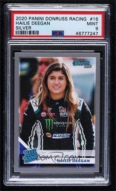 2020 Panini Donruss NASCAR - [Base] - Silver #16 - Rated Rookie - Hailie Deegan [PSA 9 MINT]