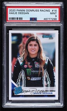 2020 Panini Donruss NASCAR - [Base] #16 - Rated Rookie - Hailie Deegan [PSA 9 MINT]