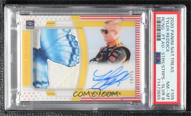 2020 Panini National Treasures - [Base] - Stars & Stripes Silver #105 - Rookie Patch Autographs - Tyler Reddick /15 [PSA 8 NM‑MT]