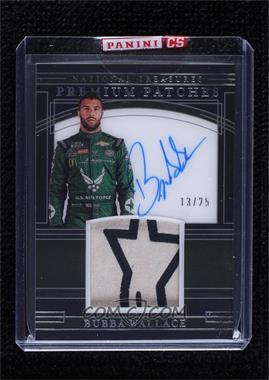 2020 Panini National Treasures - Premium Patches Midnight #PPM-BW - Bubba Wallace /25 [Uncirculated]