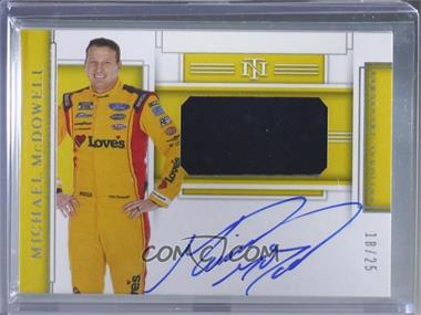 2020 Panini National Treasures - Race Gear Graphs #RGG-MM - Michael McDowell /25