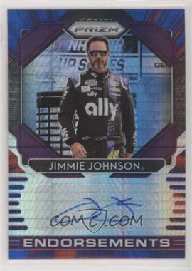 2020 Panini Prizm - Endorsements - Red and Blue Hyper Prizm #E-JJ - Jimmie Johnson /25