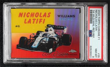 2020 Topps Chrome Formula 1 - 1954 World on Wheels - Red Refractor #54W-35 - Nicholas Latifi /5 [PSA 8 NM‑MT]
