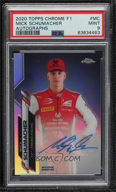 2020 Topps Chrome Formula 1 - Autographs #F1A-MC - Mick Schumacher /566 [PSA 9 MINT]