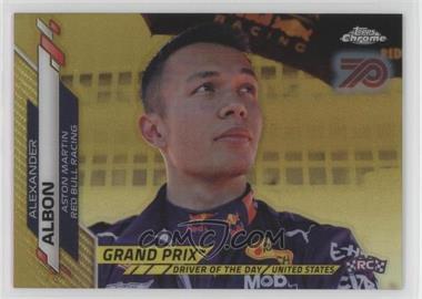 2020 Topps Chrome Formula 1 - [Base] - 70th Anniversary Gold Refractor #172 - Grand Prix Driver of the Day - Alexander Albon