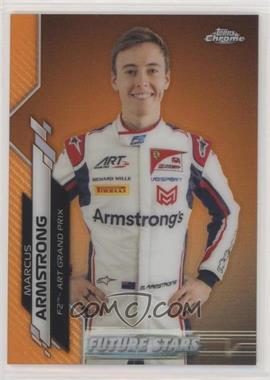 2020 Topps Chrome Formula 1 - [Base] - Orange Refractor #45 - Future Stars - Marcus Armstrong /25