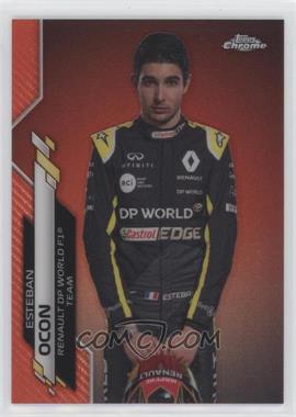 2020 Topps Chrome Formula 1 - [Base] - Red Refractor #10 - F1 Racers - Esteban Ocon /5