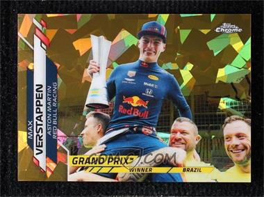 2020 Topps Chrome Sapphire Edition Formula 1 - [Base] - Gold Refractor #152 - Grand Prix Winners - Max Verstappen /50