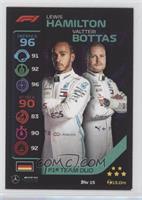 F1 Team Duo - Lewis Hamilton, Valtteri Bottas