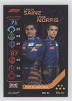 F1 Team Duo - Carlos Sainz, Lando Norris