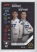 F1 Team Duo - Pierre Gasly, Daniil Kvyat