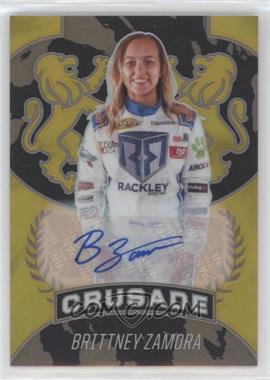 2021 Panini Chronicles - Crusade - Gold Autographs #20 - Brittney Zamora /10