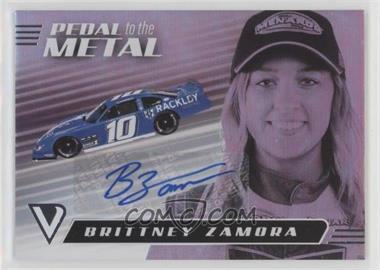 2021 Panini Chronicles - Pedal to the Metal - Autographs #17 - Brittney Zamora