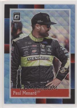 2021 Panini Donruss NASCAR - Optic - Carolina Blue Wave #89 - Retro 1988 - Paul Menard