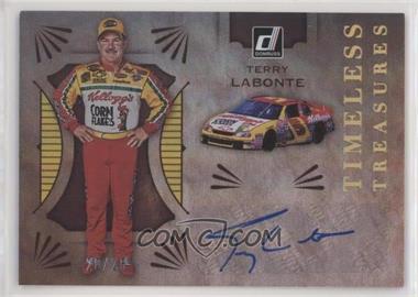 2021 Panini Donruss NASCAR - Timeless Treasures Signatures - Holo Gold #TTS-TL - Terry Labonte /25