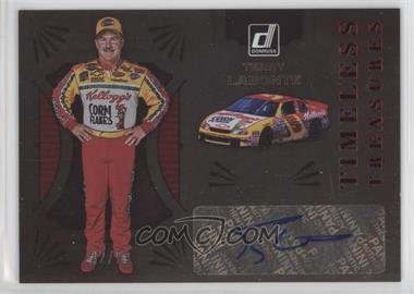 2021 Panini Donruss NASCAR - Timeless Treasures Signatures - Red #TTS-TL - Terry Labonte /99