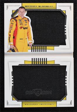 2021 Panini National Treasures - Jumbo Booklet Duals - Firesuit #MM - Michael McDowell /25