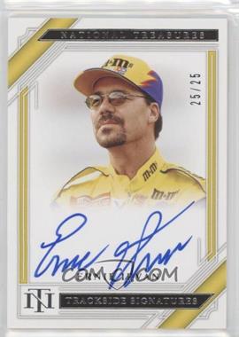 2021 Panini National Treasures - Trackside Signatures - Holo Silver #TS-EI - Ernie Irvan /25