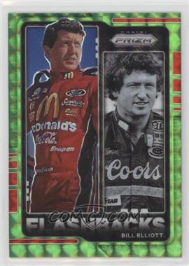 2021 Panini Prizm - [Base] - Reactive Green Prizm #74 - Flashbacks - Bill Elliott