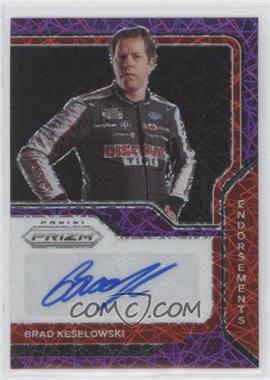 2021 Panini Prizm - Endorsements - Purple Velocity Prizm #E-BK - Brad Keselowski /35