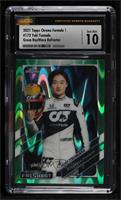 F1 Freshest True Rookies - Yuki Tsunoda [CSG 10 Gem Mint] #/99