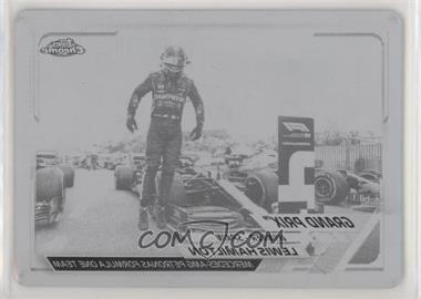 2021 Topps Chrome Formula 1 - [Base] - Printing Plate Black #143 - Grand Prix Winners - Lewis Hamilton /1
