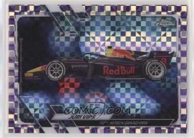 2021 Topps Chrome Formula 1 - [Base] - Purple Checker Flag Refractor #127 - F2 Cars - Jüri Vips /199
