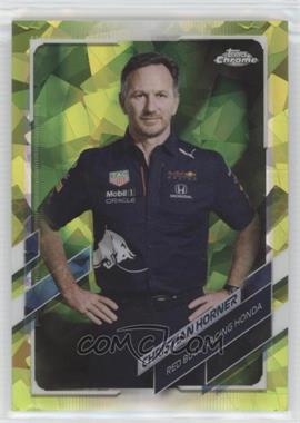 2021 Topps Chrome Sapphire Edition Formula 1 - [Base] - Chartreuse #84 - F1 Crew - Christian Horner /199