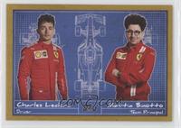 Charles Leclerc, Mattia Binotto #/50