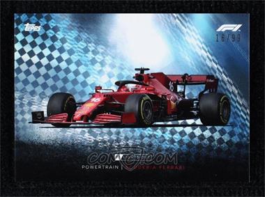2021 Topps Formula 1 Lights Out - On Demand [Base] - Blue #_SCFE - Powertrain - Scuderia Ferrari /99