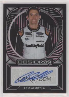 2022 Panini Chronicles - Obsidian Signatures - Electric Etch Pink #OS-AA - Aric Almirola /25