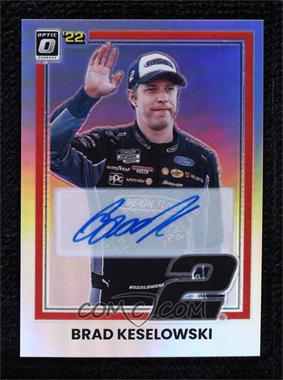 2022 Panini Donruss NASCAR - Optic - Holo Prizm Signatures #73 - Retro 1981 - Brad Keselowski /99