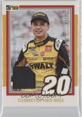 2022 Panini Donruss NASCAR - Retro 1981 Relics - Holo Gold #R81R-BE - Christopher Bell /25