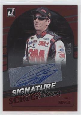 2022 Panini Donruss NASCAR - Signature Series - Red #SS-GB - Greg Biffle /25