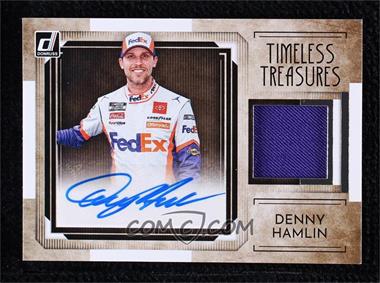 2022 Panini Donruss NASCAR - Timeless Treasures Material Signatures #TTMS-DH - Denny Hamlin