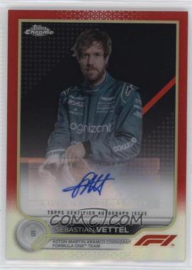 2022 Topps Chrome Formula 1 - Autographs - Red Refractor #CAC-SV - Sebastian Vettel /5