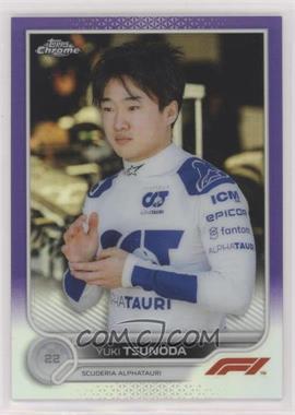 2022 Topps Chrome Formula 1 - [Base] - Purple Refractor #62 - F1 Racers - Yuki Tsunoda /399