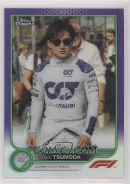 2022 Topps Chrome Formula 1 - [Base] - Purple and Green Refractor #64 - F1 Racers - Yuki Tsunoda