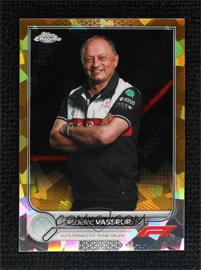 2022 Topps Chrome Sapphire Edition Formula 1 - [Base] - Gold Refractor #107 - F1 Crew Team - Frédéric Vasseur /50