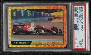 2022 Topps Formula 1 - 1968 Topps Hot Rod - FoilFractor #T68-GZ - Zhou Guanyu /1 [PSA 9 MINT]