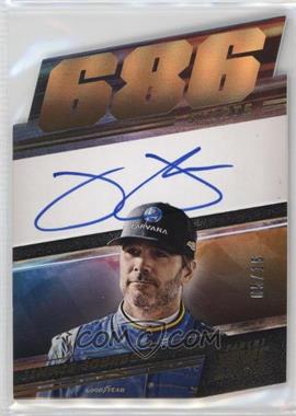 2023 Panini Prime - Die Cut Prime Number Signatures - Red Holo Gold #PNS-JJO - Jimmie Johnson /15