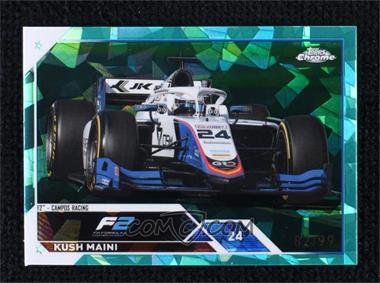 2023 Topps Chrome Sapphire Edition Formula 1 - [Base] - Aqua #134 - F2 Cars - Kush Maini /99