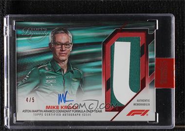 2023 Topps Dynasty Formula 1 - Dynasty Autograph Patches - Red #DAP-MK - Mike Krack /5 [Uncirculated]