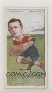 1926 John Player & Sons Footballers, Caricatures by "RIP." - Tobacco [Base] #42 - E. Myers [Good to VG‑EX]