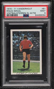 1970-71 Vanderhout Voetbalsterren in Aktie - [Base] #81 - Rinus Israel [PSA 9 MINT]