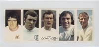 Ian Moore, Mick Jones, Paul Madeley, Jeff Astle, Jack Charlton